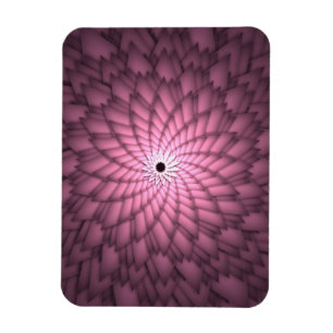 Magnet Flexible Art floral abstrait rose