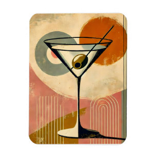 Magnet Flexible Art Martini Minimaliste de Style Moderne du Milieu