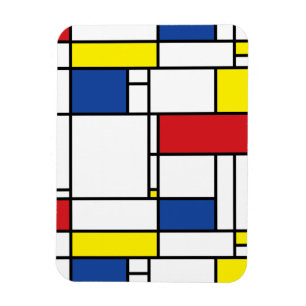 Magnet Flexible Art Moderne Géométrique Minimaliste De Stijl Mondr