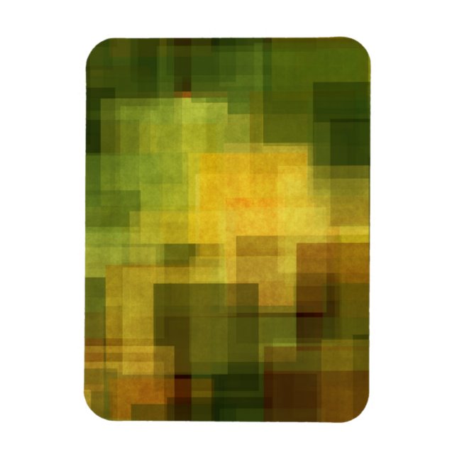 Magnet Flexible art vintage coloré abstrait géométrique 2 (Vertical)