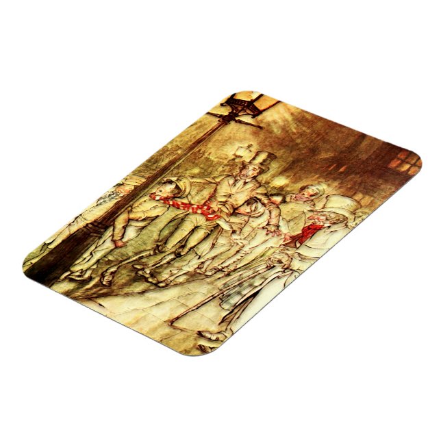 Magnet Flexible Arthur Rackham - Un Carol de Noël - Rue (Côté Gauche)