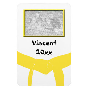 Magnet Flexible Arts martiaux - Ceinture jaune Photo
