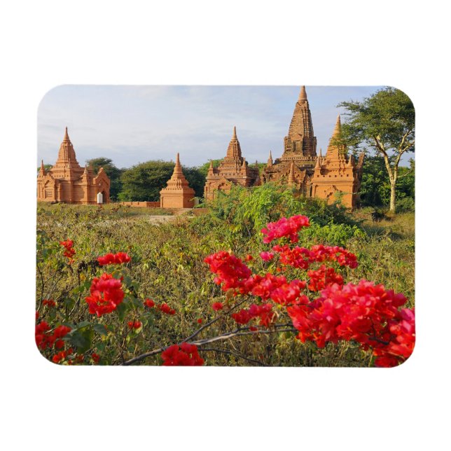 Magnet Flexible Asie, Myanmar (Birmanie), Bagan (païen). Un Bagan (Horizontal)