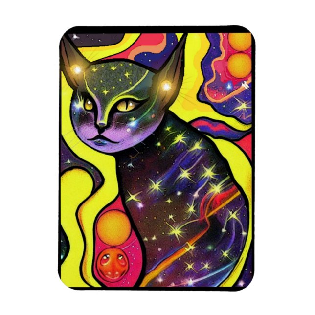 Magnet Flexible Astral Cat- (Vertical)