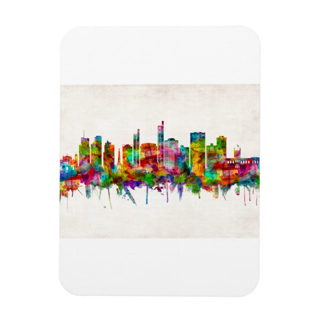 Magnet Flexible Asuncion Paraguay Skyline (Vertical)