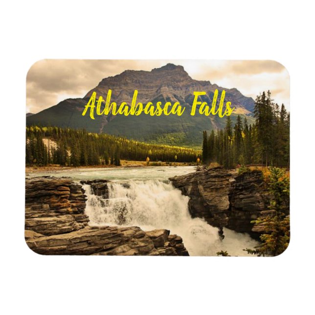 Magnet Flexible Athabasca Falls Canada stylisé (Horizontal)