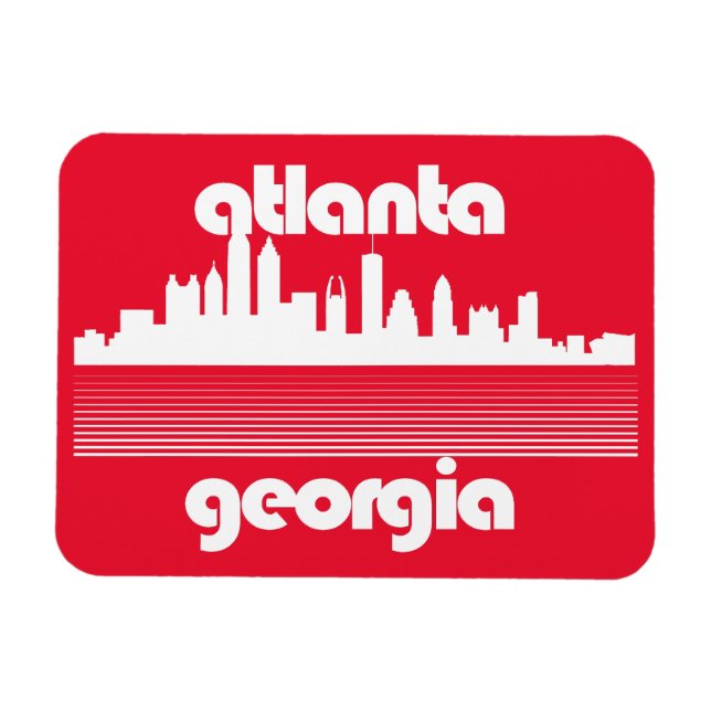 Magnet Flexible Atlanta Géorgie (Horizontal)