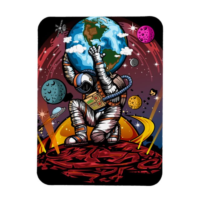 Magnet Flexible Atlas Space Man (Vertical)