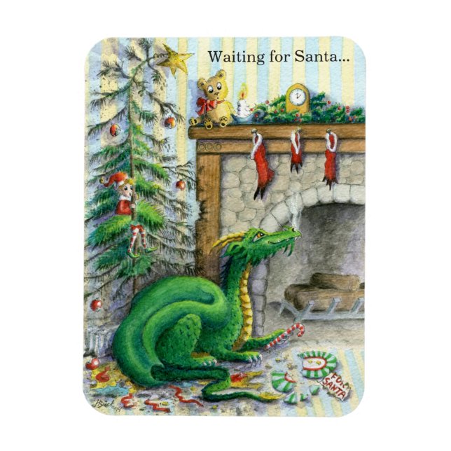 Magnet Flexible Attente de l'aimant Père Noël (Vertical)