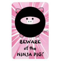 Attention au cochon de Ninja rose