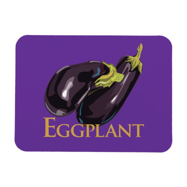 Magnet Flexible Aubgergine de l'aubergine (Horizontal)