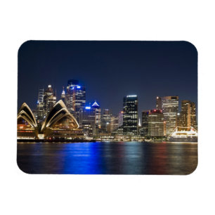 Magnet Flexible Australie, Sydney. Skyline avec Opera House vu