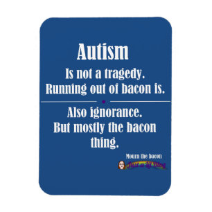 Magnet Flexible autisme bacon tragédie voiture aimant sombre