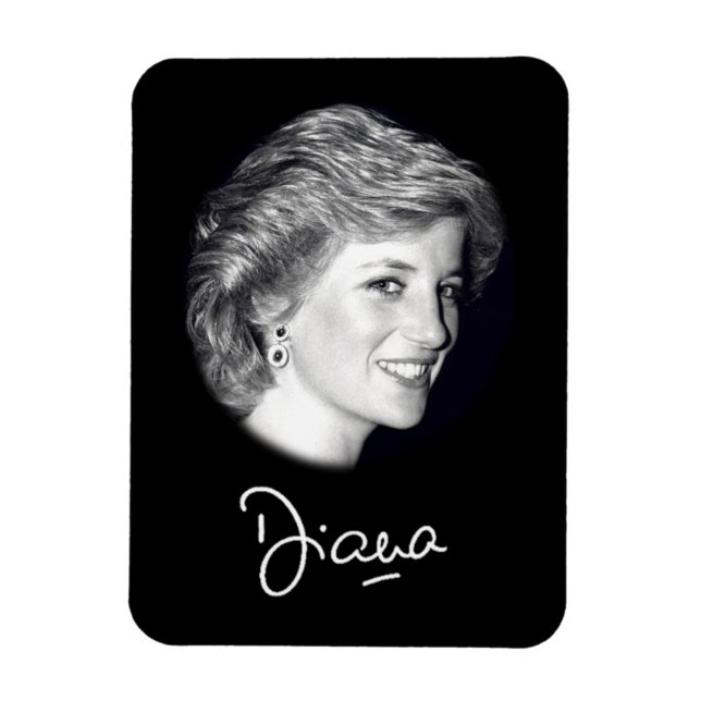 Magnet Flexible Autographe de la princesse Diana (Vertical)