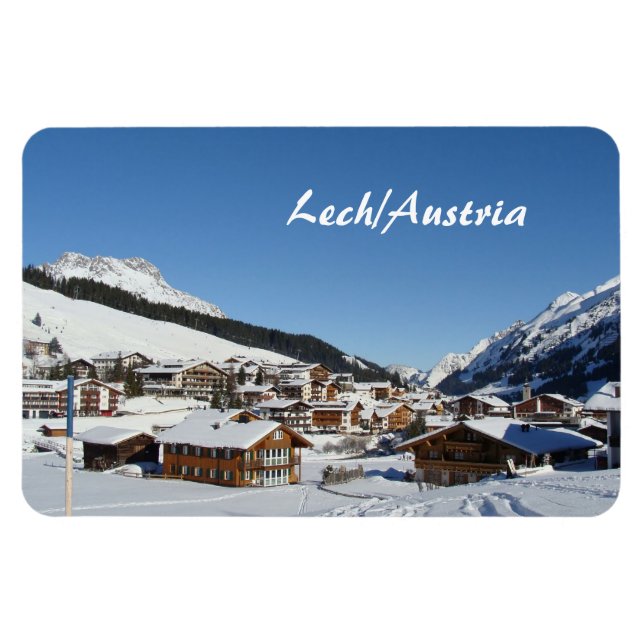 Magnet Flexible Autriche, Lech am Arlberg Souvenir (Horizontal)