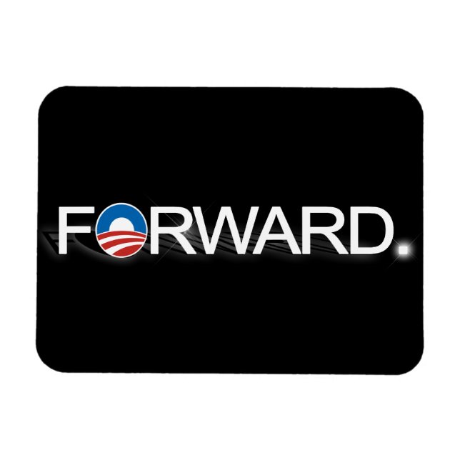 Magnet Flexible Avancer pour Obama 2012 (Horizontal)