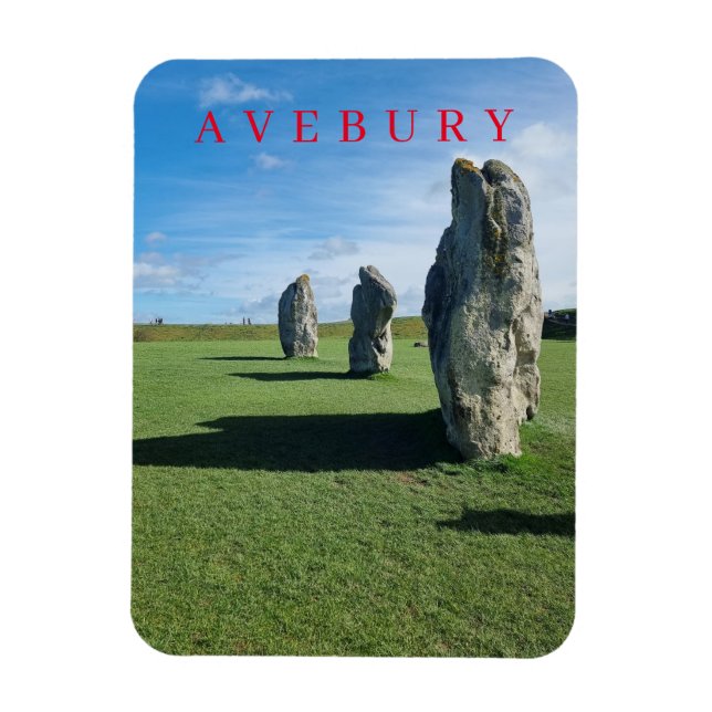 Magnet Flexible Avebury cercle en pierre vue aimant frigo (Vertical)