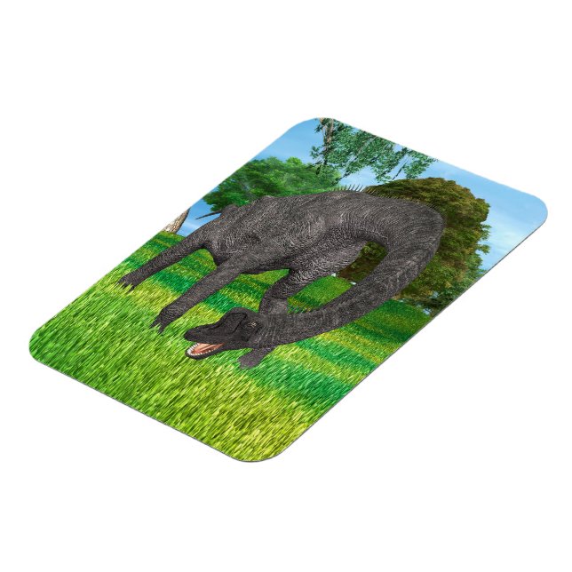 Magnet Flexible Aventure de dinosaure à long cou dans la jungle (Côté Gauche)