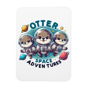 Magnet Flexible Aventures de l'espace de la loutre