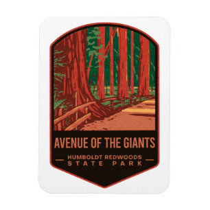 Magnet Flexible Avenue du Giants Redwood State Park