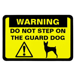 Magnet Flexible Avertissement de chien de garde Toy Fox Terrier