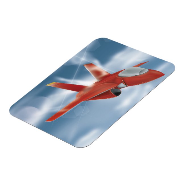 Magnet Flexible Avion à réaction militaire (Côté Gauche)