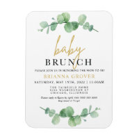 Baby shower Eucalyptus Brunch Invitation