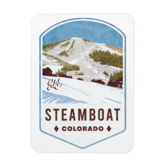 Magnet Flexible Badge de ski du Colorado