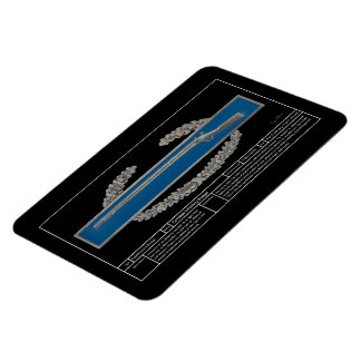 Magnet Flexible Badge d'infanterie de combat technique