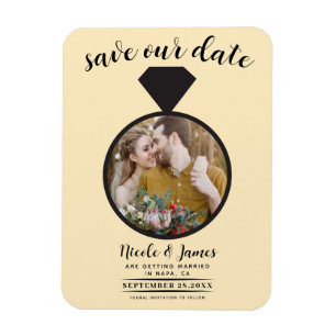 Magnet Flexible Bague de Mariage Chaud Garde Photo Enregistrer la 