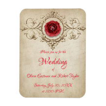 Bague diamant personnalisée et rose rouge