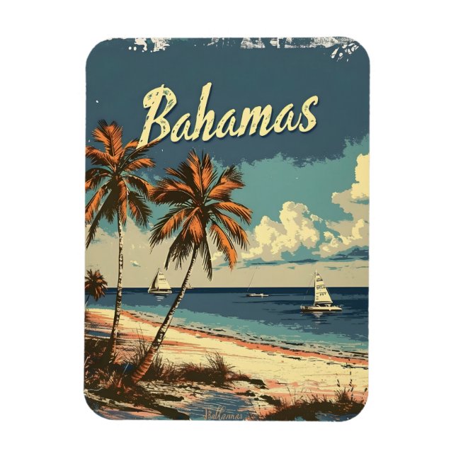 Magnet Flexible Bahamas Vintage (Vertical)