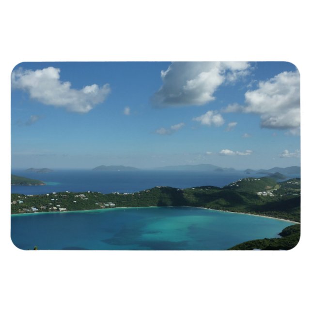 Magnet Flexible Baie de Magens, scene de l'île St Thomas Beautiful (Horizontal)