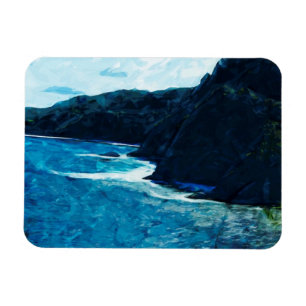 Magnet Flexible Baie Sur La Route Vers Hana Maui Abstrait