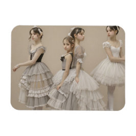 Magnet Flexible Bailarinas con trajes románticos