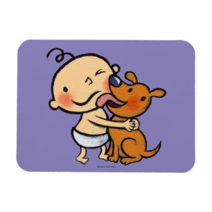 Magnet Flexible Baisers de chiots pour le bébé