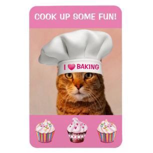 Magnet Flexible Baking de chat amusant