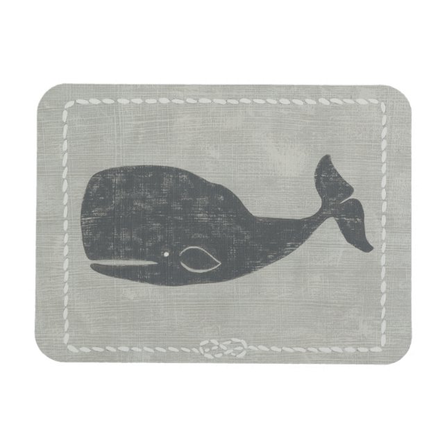 Magnet Flexible Baleine grise marine (Horizontal)