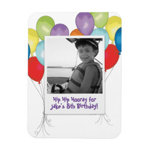 Magnet Flexible Ballons de fête d'anniversaire photo aimant