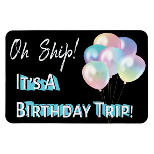 Magnet Flexible Balloon d'anniversaire Funny Cruise Cabine Door Ma