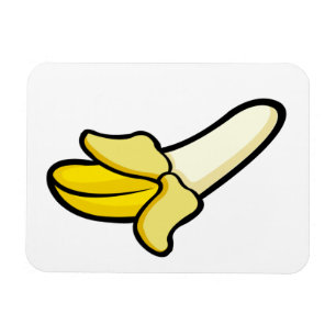 Magnet Flexible Banane Fruit Épluchée Dessin Animé