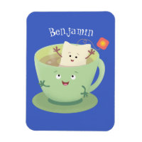 Bande dessinée de la tasse de thé mignonne humour 