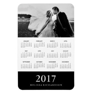 Magnet Flexible Bande noire   Elegant Calendrier Photo 2017