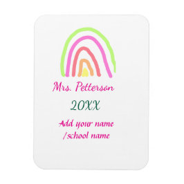 Magnet Flexible Bandes arc-en-ciel colorées ajouter le nom de l'en