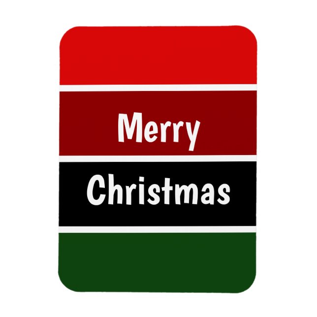 Magnet Flexible Bandes Rouges Et Vertes (Vertical)