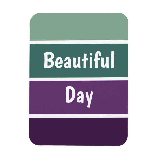 Magnet Flexible Bandes Vertes Et Violettes (Vertical)