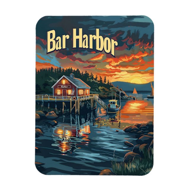 Magnet Flexible Bar Harbour Vintage (Vertical)