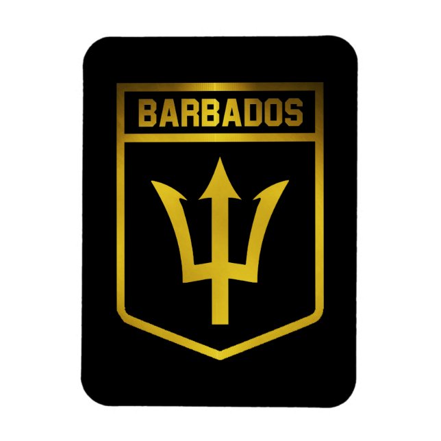 Magnet Flexible Barbade Emblem (Vertical)