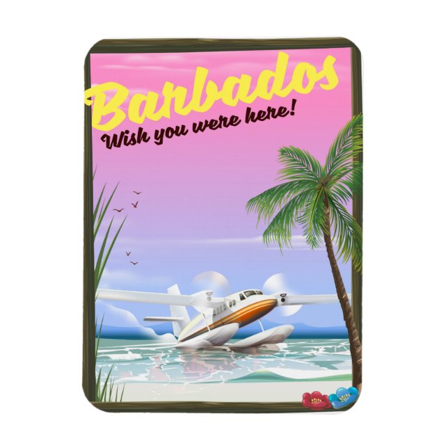 Magnet Flexible Barbade - je vous souhaite d'être ici ! (Vertical)