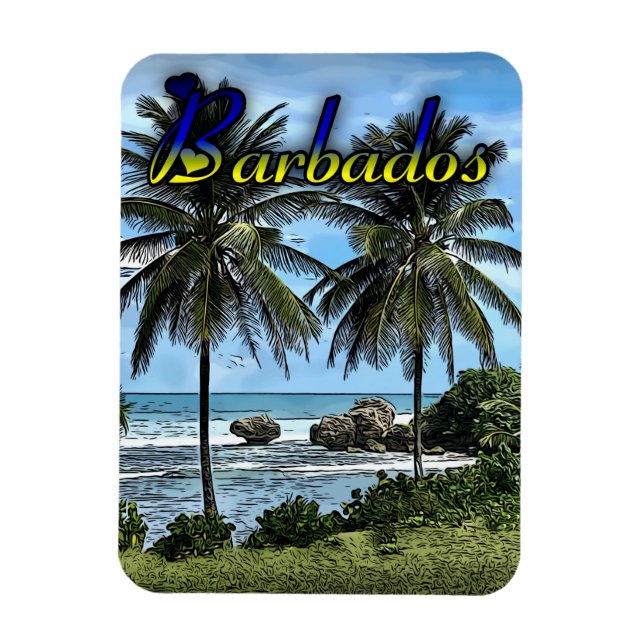 Magnet Flexible Barbados Beach Palm Trees (Vertical)